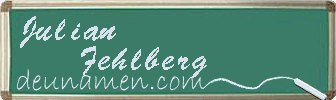 Julian Fehlberg Visitenkarte
